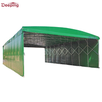 Tente d'entrepôt professionnelle pour le glamping Tentes rétractables à fonction push-pull Tente de hall pliable pour les événements