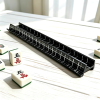 Supports de Mahjong américains en acrylique, motif à carreaux noirs, porte-pièces de Mahjong pour accessoires de jeu de Mahjong américain NMJL