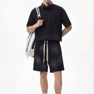 <span class=keywords><strong>T</strong></span>-shirt vierge personnalisé 100 % coton biologique épais, <span class=keywords><strong>T</strong></span>-shirts unis personnalisés, <span class=keywords><strong>T</strong></span>-shirt épais court - Product Image 2