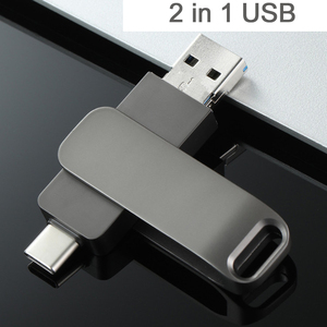 Jaster-clé USB 3 en 1, support à mémoire de 32 go 64 go 128 go 256 go, lecteur flash OTG, pour Smartphones HP Iphone <span class=keywords><strong>Lenova</strong></span>, capacité réelle - Product Image 1
