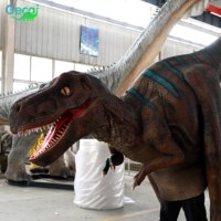 Costume de dinosaure réaliste en silicone Gecai avec jambes cachées, robotique et animatronique
