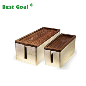 Bamboo Cable Management Box