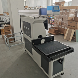 Laser dây đánh dấu Denim Jeans/Gỗ <span class=keywords><strong>CO2</strong></span> Laser đánh dấu Máy khắc - Product Image 1