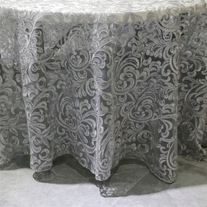 BY230023 2024 restaurante banquete fiesta mesa <span class=keywords><strong>de</strong></span> lujo <span class=keywords><strong>manteles</strong></span> redondos grises mantel personalizado <span class=keywords><strong>para</strong></span> mesas <span class=keywords><strong>de</strong></span> tela - Product Image 4