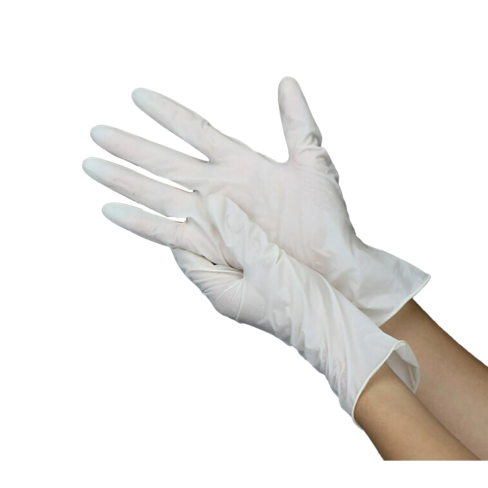 Kualitas Premium dapat disesuaikan lateks putih tangan melindungi sarung tangan lateks Virgin alami karet untuk membersihkan peralatan taman