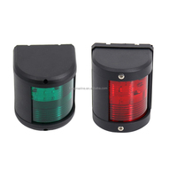 Kit d'éclairage LED rouge/vert/blanc/bicouleur en plastique et acier inoxydable pour mât latéral de bateau, avec accessoires de fixation
