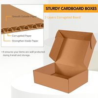 Caja de Cartón Kraft Marrón con Logotipo Personalizado, Caja de Envío Plegable Corrugada Tipo Avión, Caja de Regalo para Embalaje de Comercio Electrónico