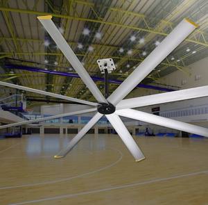 Ventilador HVLS alimentado por energía solar de 10 pies, imán permanente sin engranajes, Motor BLDC, hogar, almacén comercial, taller, techo de aire - Product Image 5