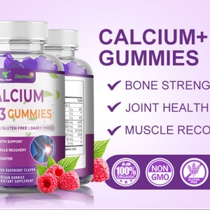 Gummies véganes biologiques de calcium et vitamine D3 à marque privée pour la force osseuse, compléments nutritionnels, durée de conservation de 2 ans, 1 à 2 gummies par portion - Product Image 4