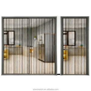 <span class=keywords><strong>Porte</strong></span> coulissante en verre double vitrage en alliage titane-magnésium de qualité commerciale, pare-feu, pour cave à vin, extérieur, appartement, villa - Product Image 4