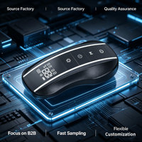 Télécommande professionnelle JCXK étanche IP65 en plastique ABS avec écran LCD intelligent, 4 boutons, portée de 20 m, charge rapide Type-C, OEM/ODM