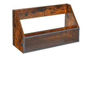 Boîte de rangement pour disques vinyles en bois de style campagnard, boîte de rangement pour albums, boîte de rangement pour CD de bureau - Product Image 5