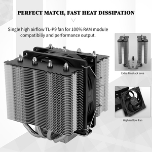Refroidisseur d'air Thermalright Peerless Assassin 90 SE avec <span class=keywords><strong>4</strong></span> tubes en cuivre, ventilateur de radiateur avec vitesse de 2200 tr/min, refroidissement par glace pour processeur - Product Image 4