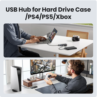 UGREEN Hub USB 3.0 Hub 4 Ports 5Gbps USB Multi Splitter Adaptateur pour Macbook iPad Pro Air Ordinateur portable PC Accessoires informatiques