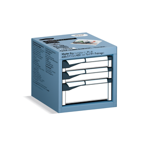 Fami Master Key Comfort C0 Eh 18X27 Drawer <b>Cabinet</b> 3 Drawers 408x573x400 Mm Light <b>Grey</b> Ral7035 Tool Storage - Product Image 3