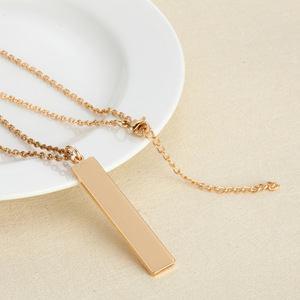 Collana in acciaio inossidabile oro 18K in <span class=keywords><strong>argento</strong></span> personalizzato <span class=keywords><strong>con</strong></span> nomi di ciondoli incisabili catene di fascino - Product Image 6