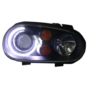 Fari Anteriori Full LED Personalizzati per Volkswagen Golf 4 2002-2008 con Lenti Proiettori Bi-Xenon e DRL - Product Image 1