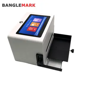 Static Ink Jet Batch Coding Machine Automatic Thermal Inkjet Printers For Amber Glass Dropper Bottle Bottom Batch No Printing