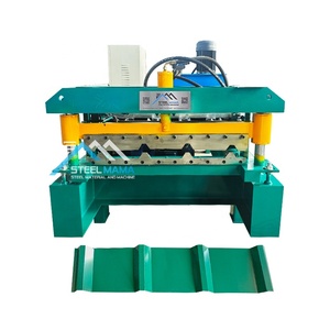 เครื่องม้วนแผ่นหลังคาทรงสี่เหลี่ยมคางหมูเครื่อง800ขึ้นรูปสำหรับ gabonese - Product Image 1