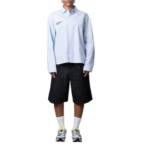 Custom OEM Boxy Cropped <strong>Short</strong> <strong>Sleeve</strong> Button up <strong>Men</strong> Plaid <strong>Shirts</strong> <strong>Check</strong> Turn Down Collar Letter Printed Cotton <strong>Men</strong> <strong>Shirt</strong> - Product Image 3