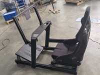 Cockpit de simulateur de course Elite 4080 en aluminium à fentes en T avec siège baquet réglable, compatible avec divers volants