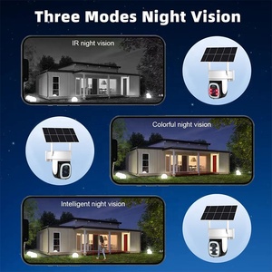 Caméra <span class=keywords><strong>solaire</strong></span> PTZ intelligente Tuya 4G LTE, caméra de sécurité extérieure sans fil 4MP, détection de mouvement PIR, système CCTV compatible Alexa/Google - Product Image 5