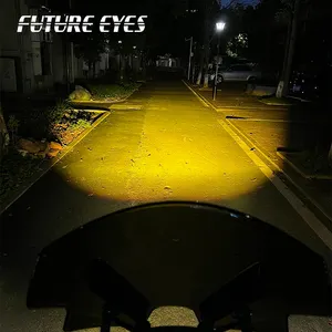 미래의 눈 F150-S 백라이트 스위치 안개 LED 미니 숨겨진 오토바이 보조 조명
