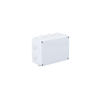 Boîtier de jonction étanche IP65 150x110x70mm avec bouchon en caoutchouc, trous pré-perforés, bande d'étanchéité intégrée, modèle économique, boîte de terminaison