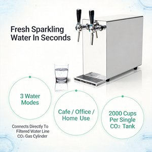 Distributeur manuel <span class=keywords><strong>de</strong></span> soda pétillant TWBEVERAGE en acier inoxydable poli, durable et stable, pour bureau, café, bureau à domicile - Product Image 3
