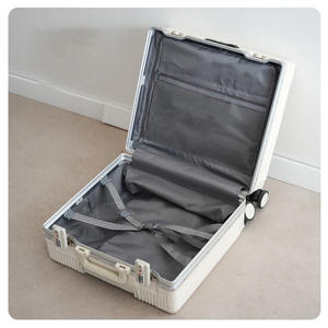 <span class=keywords><strong>Equipaje</strong></span> <span class=keywords><strong>de</strong></span> <span class=keywords><strong>mano</strong></span> <span class=keywords><strong>de</strong></span> 18 pulgadas con Apertura frontal, se puede llevar a bordo del avión sin facturar, maleta con marco <span class=keywords><strong>de</strong></span> aluminio - Product Image 3