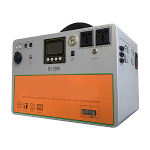 2000W Portable <b>Solar</b> Wind Hybrid Power Generator, Portable Power Station with Sine Wave and LiFePo4 Battery - Product Image 2