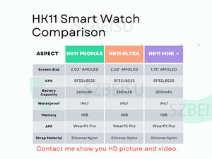 Smartwatch HK11 PRO MAX Gen2 2025 con AI Robot, Risposta alle Chiamate Bt, IP68, Display AMOLED da 2.02 Pollici, e Nuovi Orologi HK10 HK11 ULTRA 3 - Product Image 5