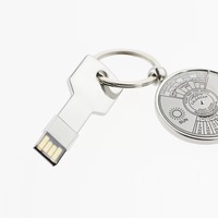 Clé USB prix d'usine, clé USB en métal, clé USB en forme de clé pour cadeaux promotionnels