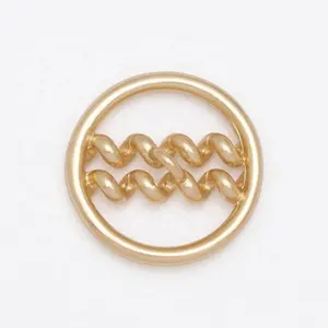 Water wave hollow out modernized sewing button