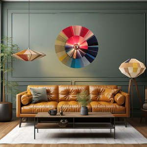 Círculo de colores Lámpara de Arte de pared - Product Image 6