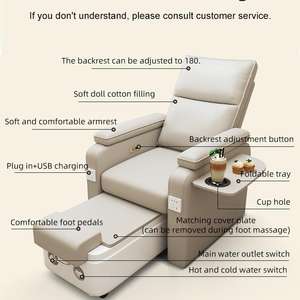 Goedkope Voet Spa Stoel Manicure Spa Pedicure Stoel Moderne En Luxe Multifunctionele Nagel Schoonheidssalon Pedicure Stoel - Product Image 2