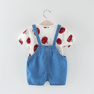 Amazon <span class=keywords><strong>Aliexpress</strong></span> Venta caliente gruesa camisa vaqueros <span class=keywords><strong>en</strong></span> general para los niños pantalones vaqueros verano niño <span class=keywords><strong>ropa</strong></span> conjuntos - Product Image 3