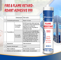 Sellador Intumescente PD999 Resistente al Fuego, Sellador Elastomérico para Penetración de Cables, Barrera Contra Humo y Fuego, Clasificación de 4 Horas