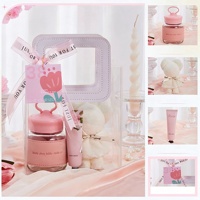 Set Hadiah Suvenir Pernikahan dengan Tas Transparan, Hadiah Elegan untuk Pengiring Pengantin, Baby Shower, dan Pesta Ulang Tahun