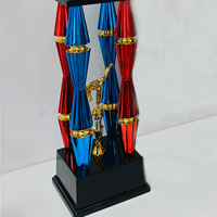 Trophée en plastique noble, gravure personnalisée, prix pour les vainqueurs des compétitions sportives, coupe décorative haute pour les événements