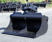 Godet de nettoyage pour excavatrice PC200/CAT320, 0,8 m³, pour le nettoyage des fossés/le terrassement/la gestion des étangs/le nettoyage des plages