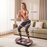 Tragbares Fitnessgerät für zu Hause, Schlankheits-Vibrationsplatte, Massagegerät, Körpertrainingsgerät, Stahlkonstruktion, 1-999 Geschwindigkeitsstufen
