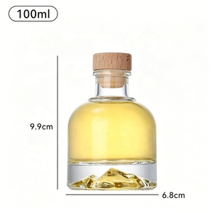 Botella de Vidrio Pequeña de 100 ml para Bebidas, con Tapón, para Whisky, Licor, Ginebra, Vodka, Ron, Bebidas Frías - Product Image 5