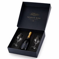 Custom Unique Recycle Luxury Cardboard Magnet Alcohol Champagne 3 Bottles Wine Brandy Wine Bottle Box