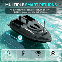 Bateau d'appâtage GPS V900 500m, équipement de pêche à la carpe, 40 points de repère, distributeur automatique d'appât pour poissons, sondeur de poissons, bateau pour pêcheurs