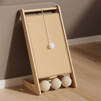 Planche à gratter multifonctionnelle pour chat, rampe en bois, jouet d'escalade pour chat, lit pour chat, chaise longue intégrée, jouet d'escalade, produits pour animaux de compagnie