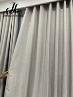 Rideau de fenêtre en polyester jacquard à œillets, occultant total, isolant thermique et phonique, écologique, aspect luxueux, couleur unie, pour l'export en gros