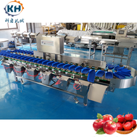 Kehong KHLH-6J Automatische Fruit Sorteermachine met Gewichtssorteerfunctie, Eenvoudige Bediening, 300KG, 220V, voor Voedselverwerkende Bedrijven