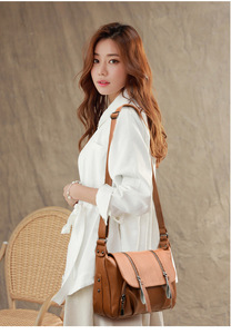 Bolsos de Mano para Mujer al por Mayor, Personalizados, Vintage, de Cuero PU, Tipo Tote, Bandolera, Hobo, con Doble Cremallera - Product Image 2