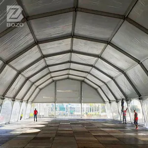 Guangzhou Bozo 20x30 м, прозрачная палатка из ПВХ, оптовая продажа, белая многоугольная палатка для спортивных мероприятий, палатки для мероприятий, водонепроницаемая для продажи